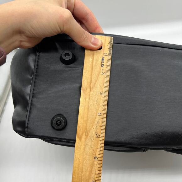 IHKWIP Cargo Catchall Tote with Two Crossbody Straps Metallic Black - Picture 11 of 12